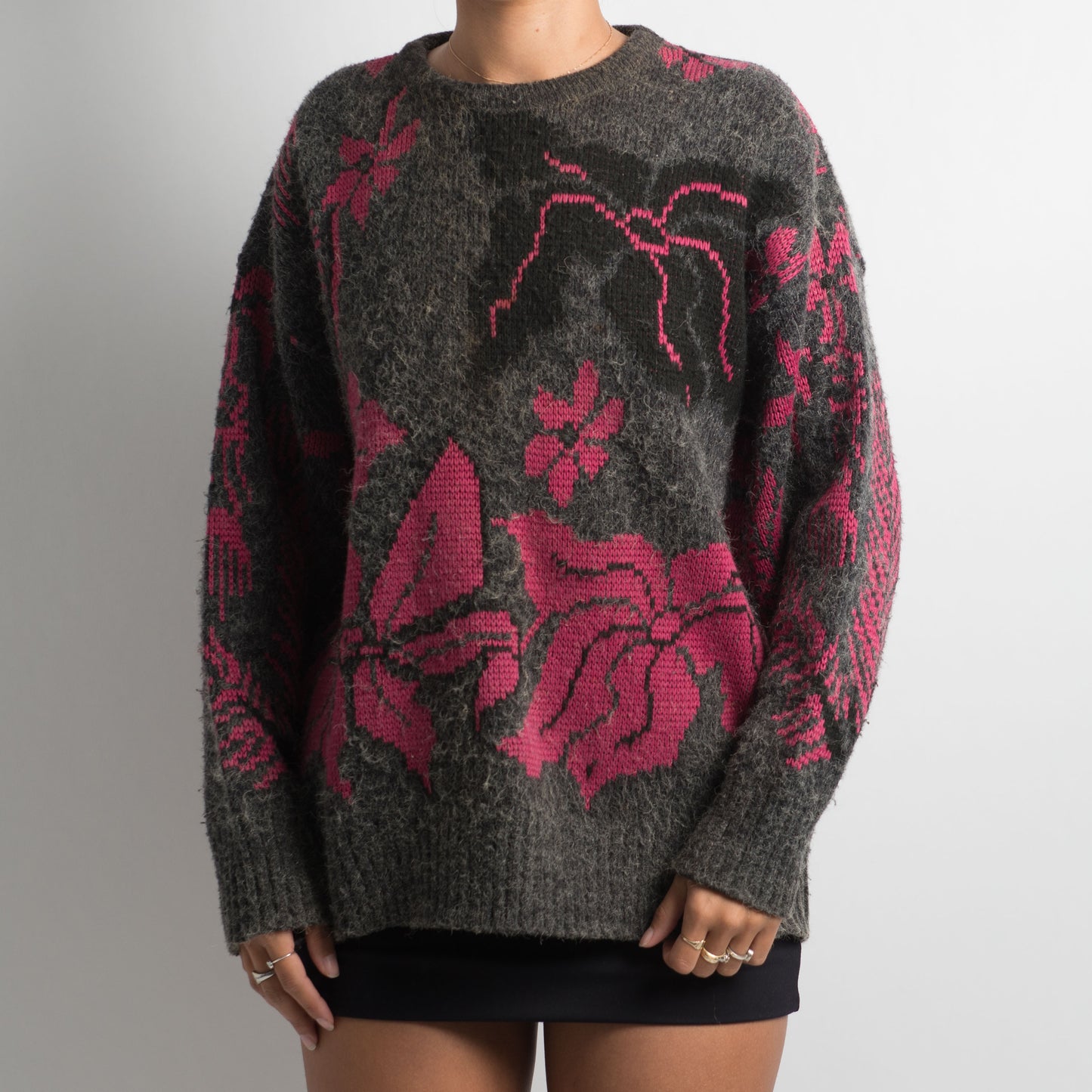 PATTERNED KNIT SWEATER