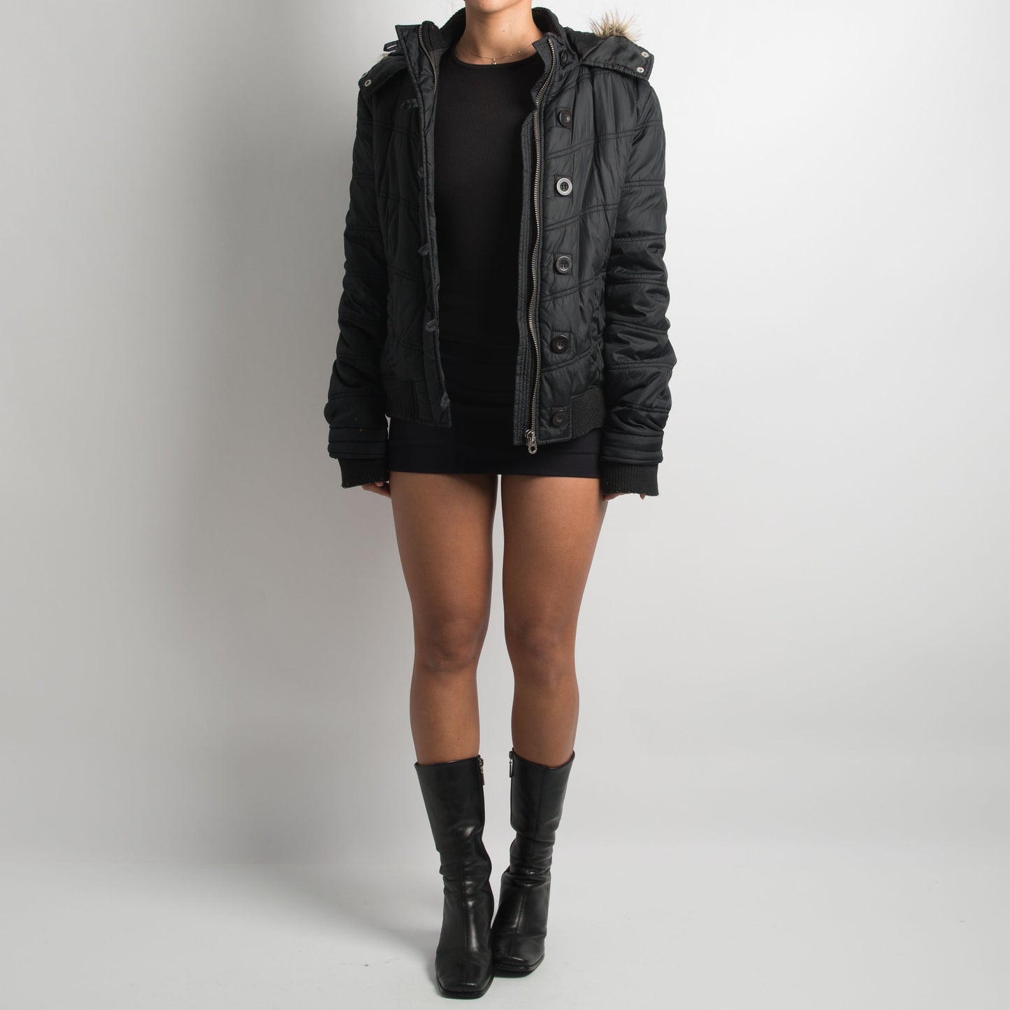 BLACK PUFFER JACKET