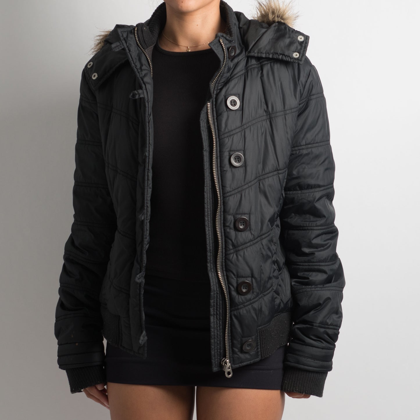 BLACK PUFFER JACKET