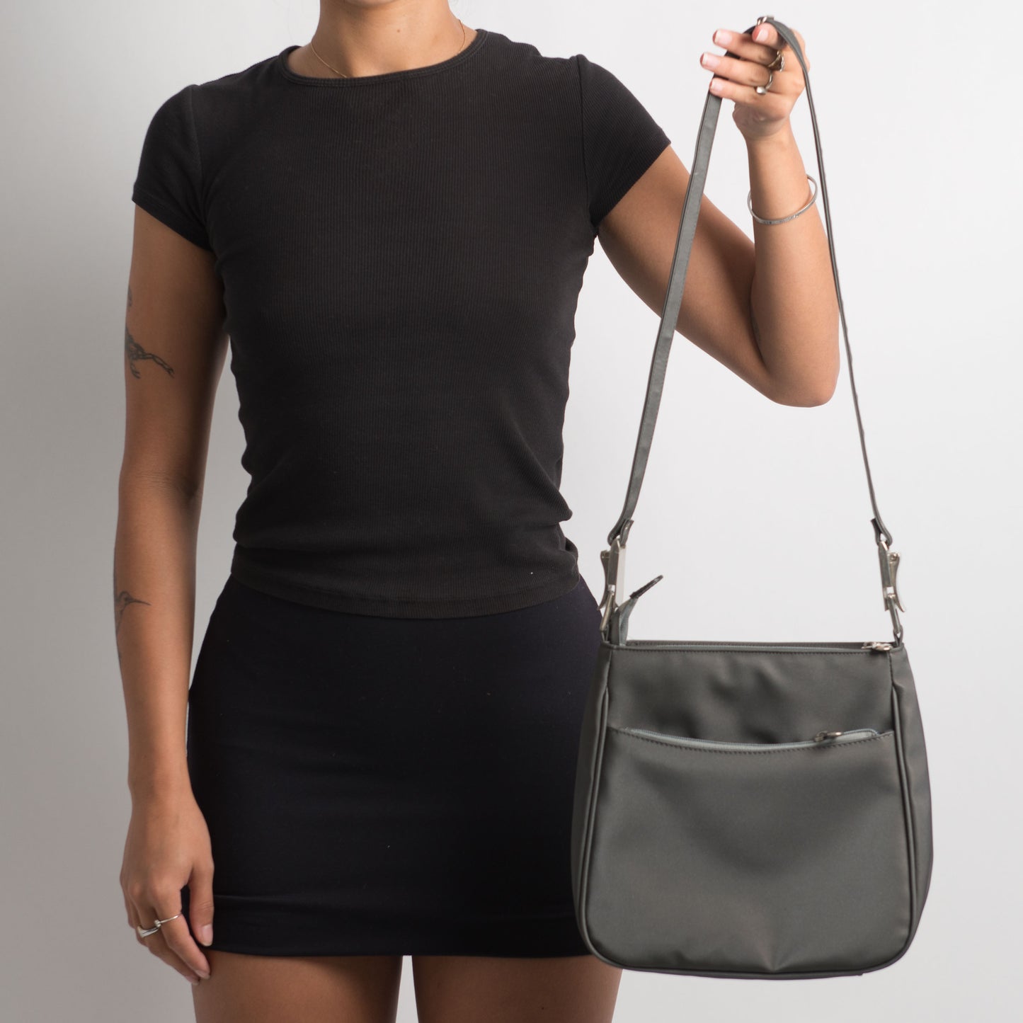 GREY CROSSBODY BAG