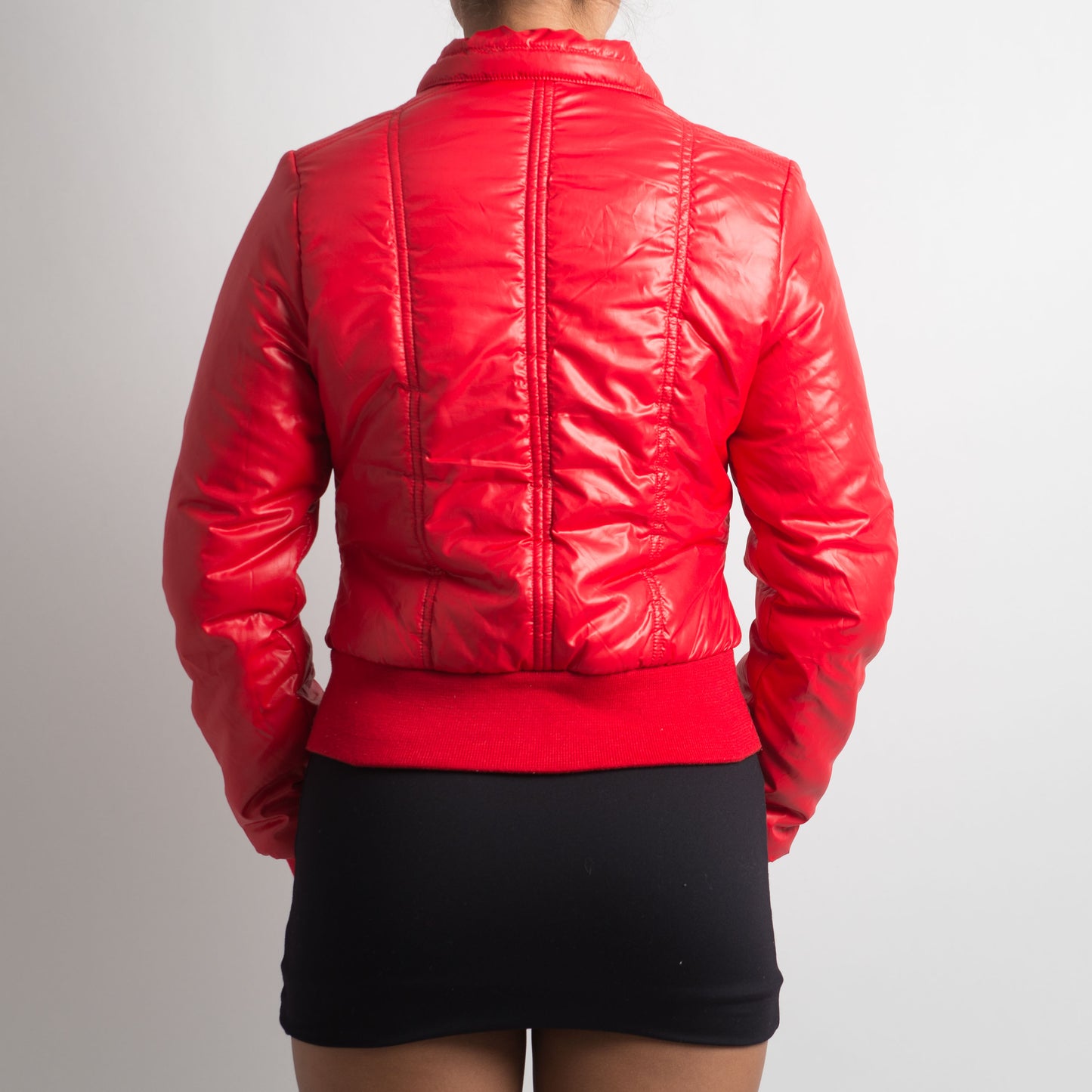 RED LONSDALE PUFFER JACKET