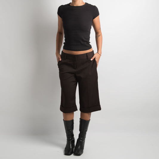 BROWN LONGLINE SHORTS