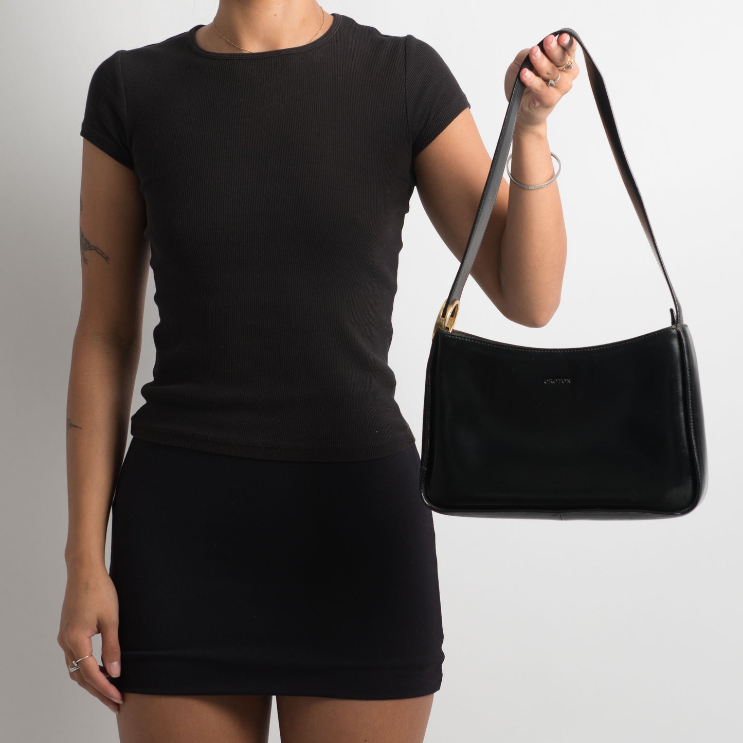 BLACK OROTON HANDBAG