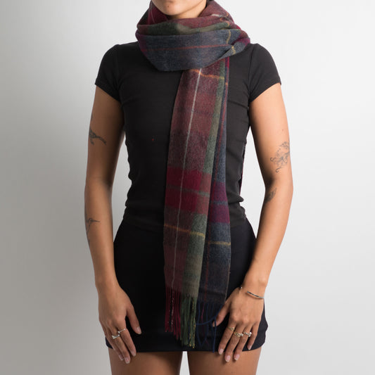 WOOL PLAID SCARF