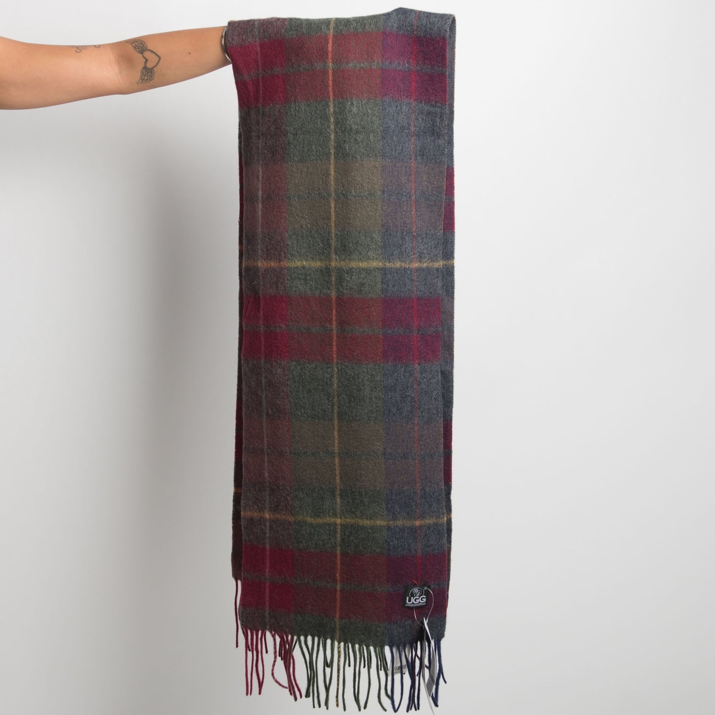 WOOL PLAID SCARF