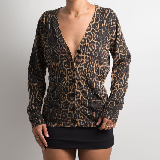 LEOPARD PRINT CARDIGAN