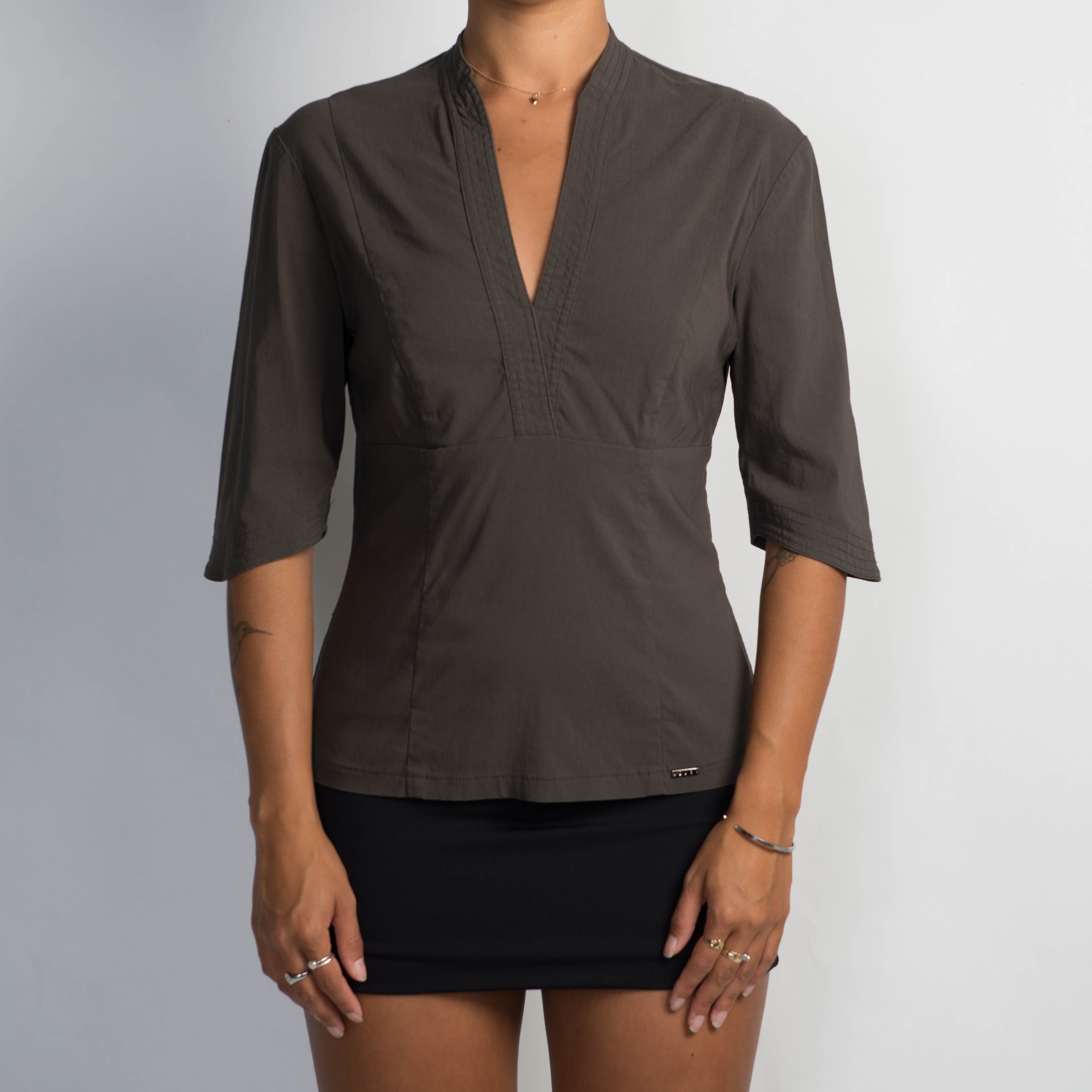 STRETCH 1/2 SLEEVE BLOUSE