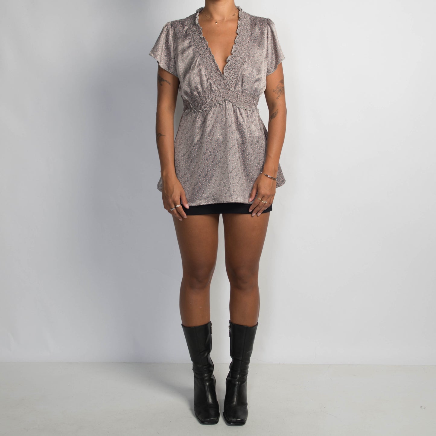SATIN PATTERN TOP