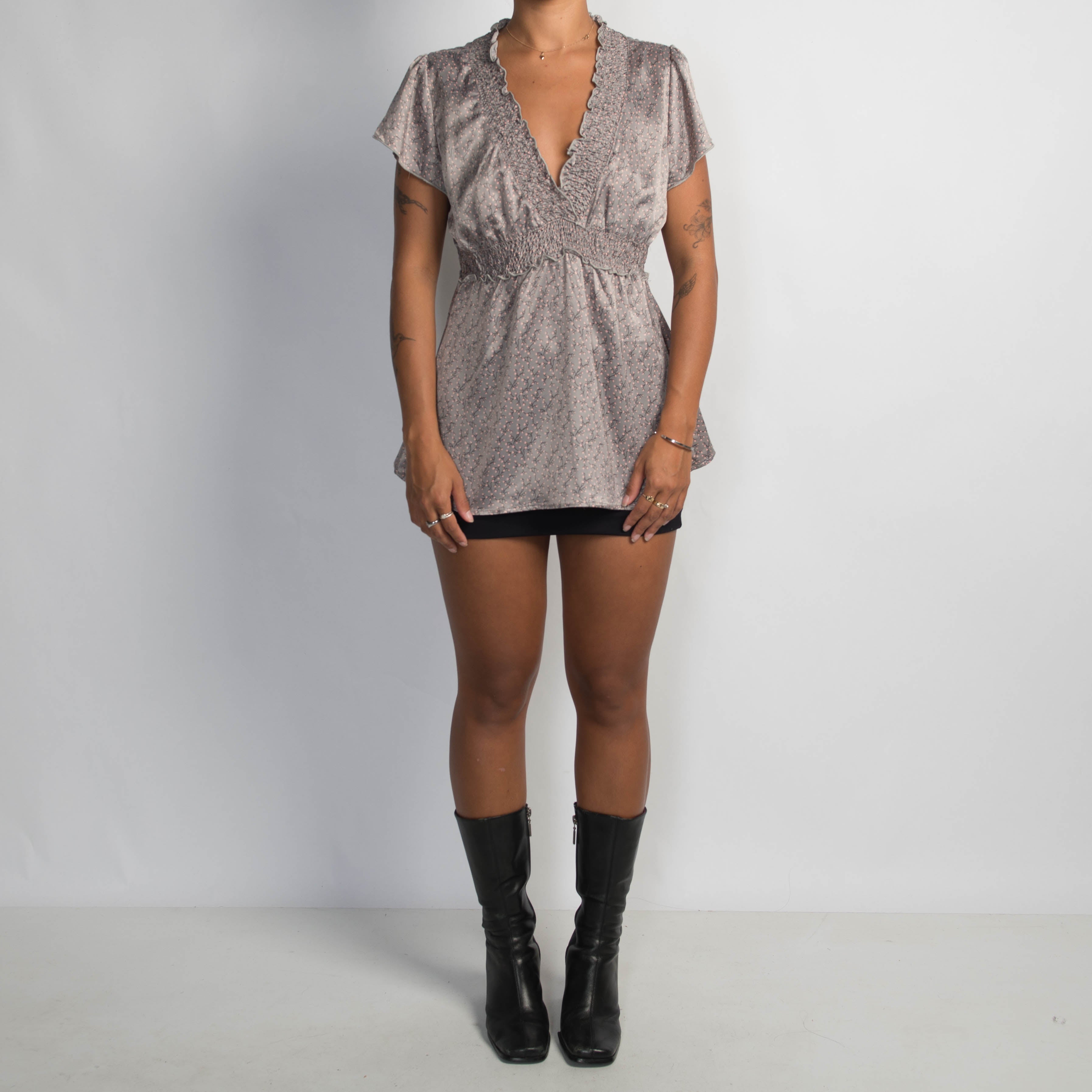 SATIN PATTERN TOP
