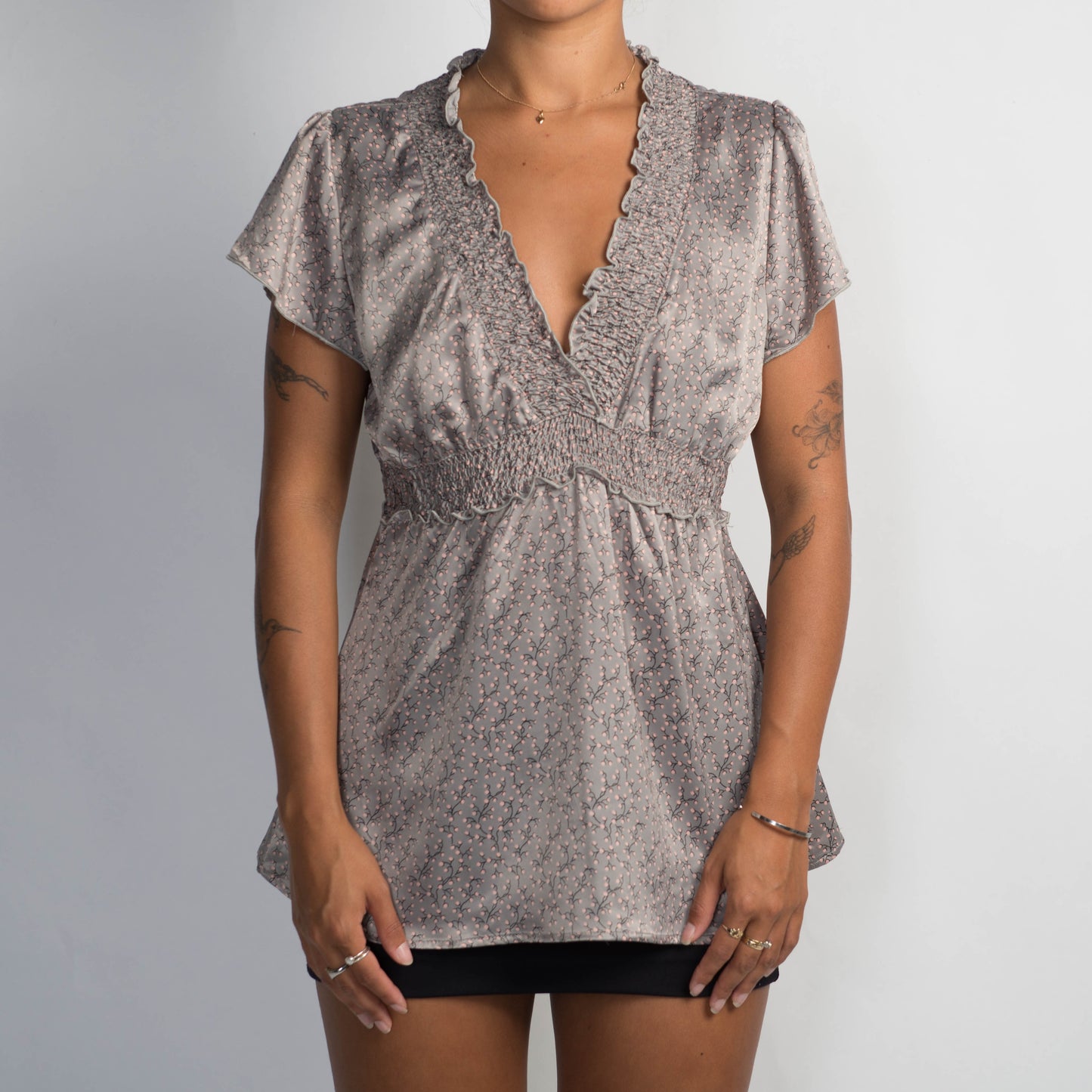 SATIN PATTERN TOP