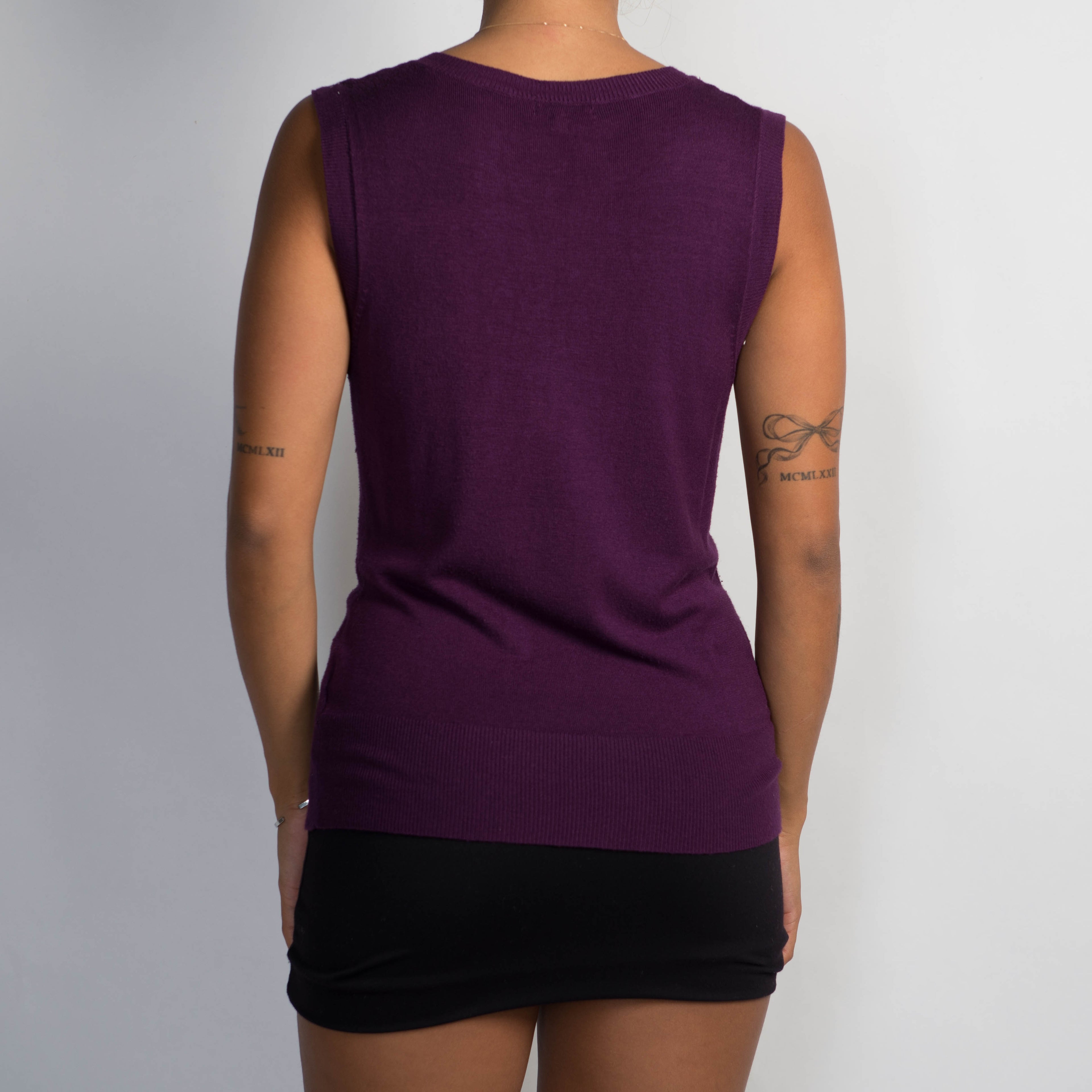 PURPLE KNIT VEST