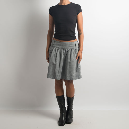 GREY COTTON SKIRT