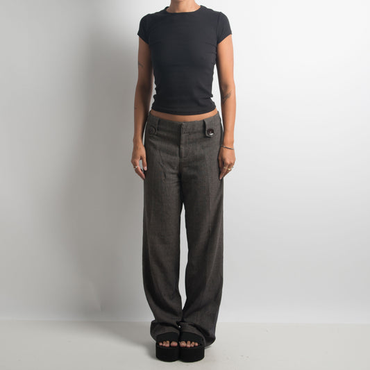 CHARCOAL MARLE TROUSERS