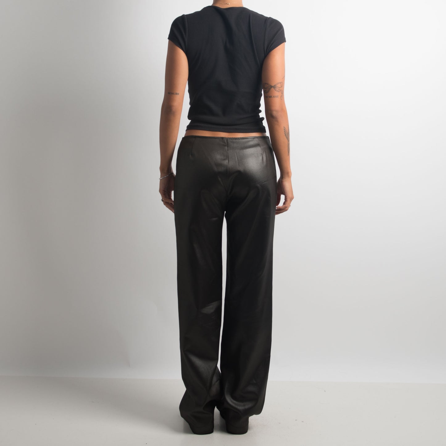 METALLIC BOOTCUT TROUSERS