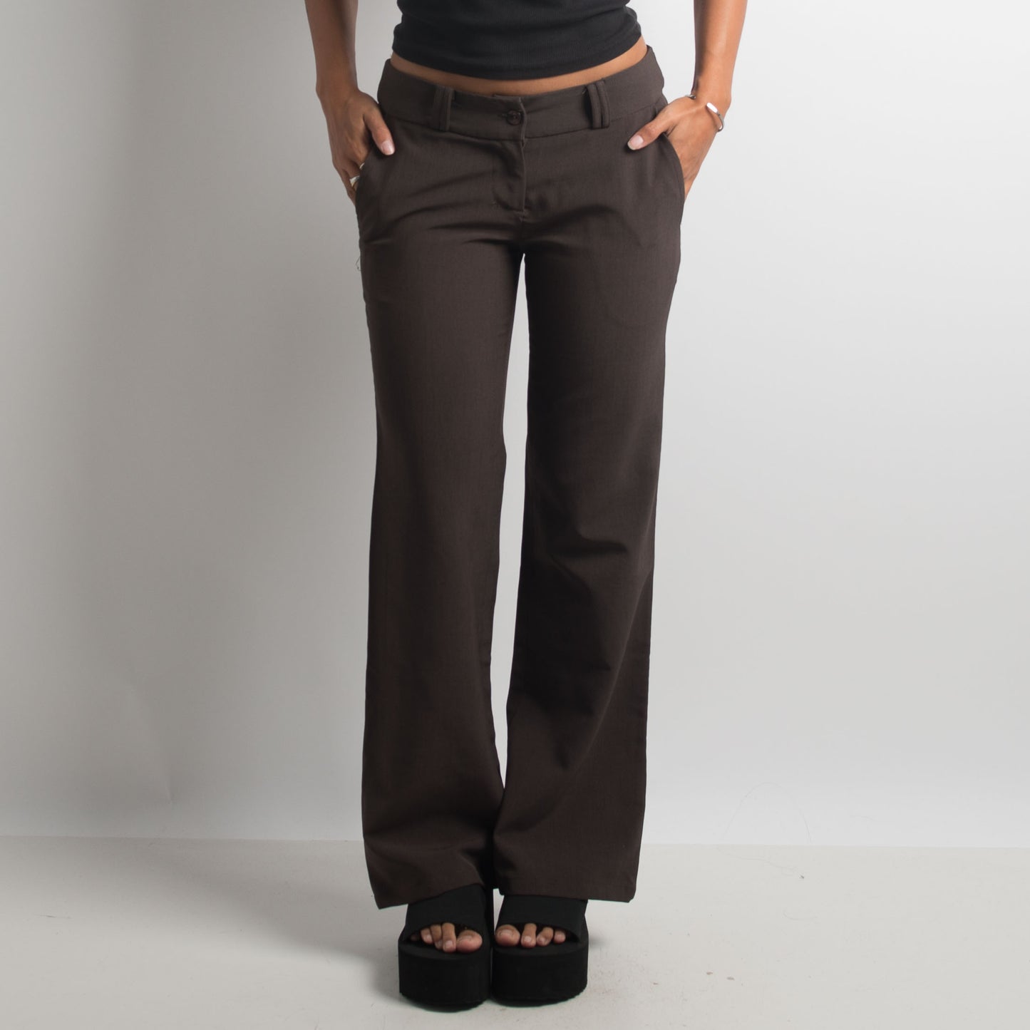 DARK BROWN BOOTCUT PANTS