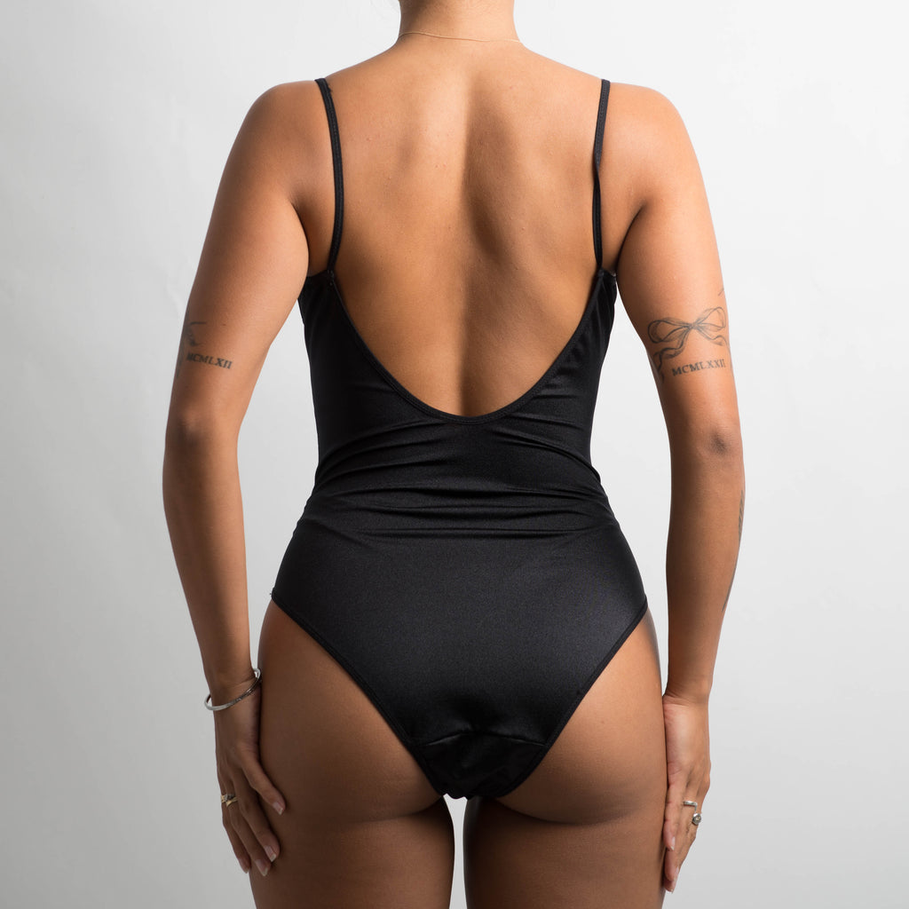 BLACK STRETCH BODYSUIT