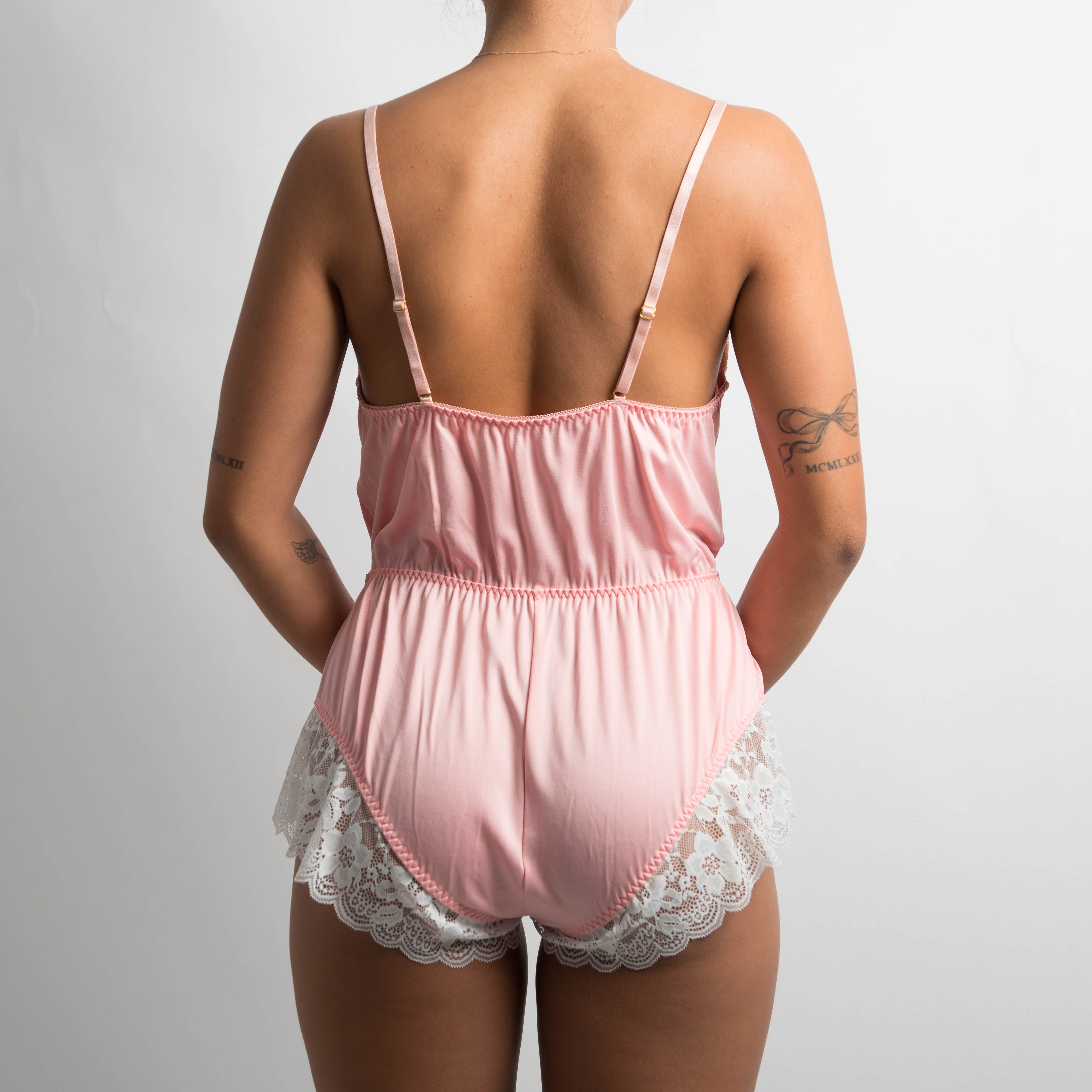 LACE TRIM TEDDY (BODYSUIT)