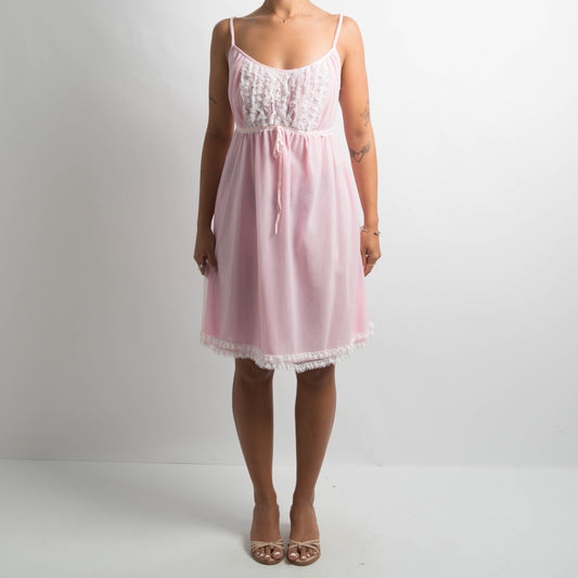 PINK NYLON DRESS