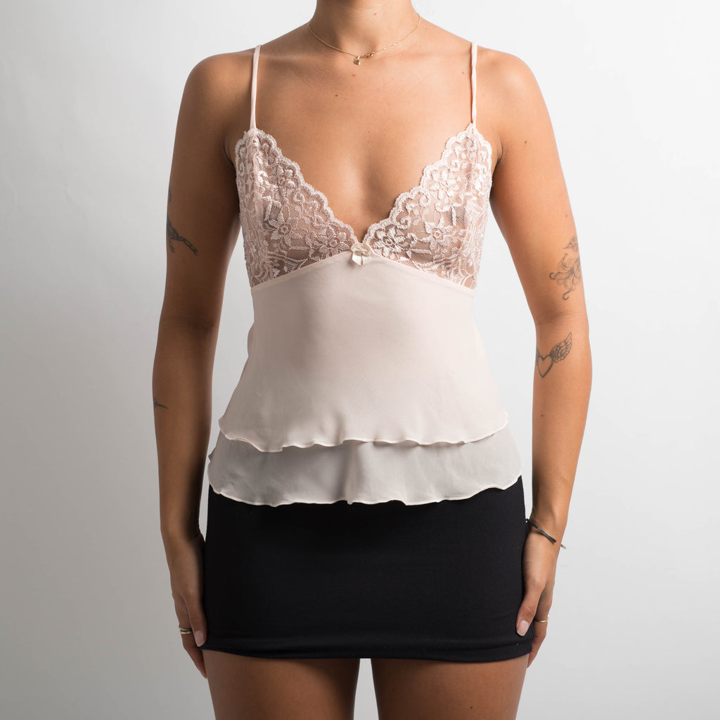 TIERED PALE PINK CAMISOLE