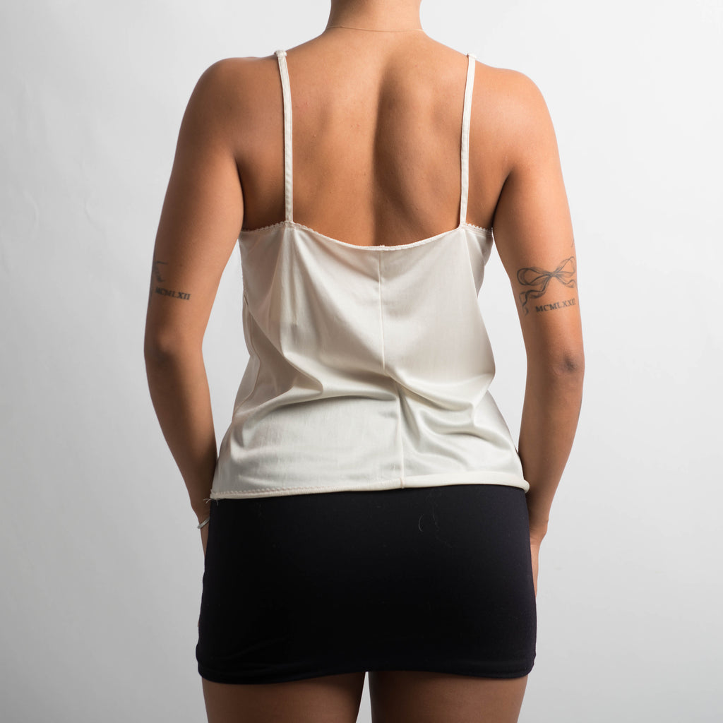 IVORY LACE TRIM CAMISOLE