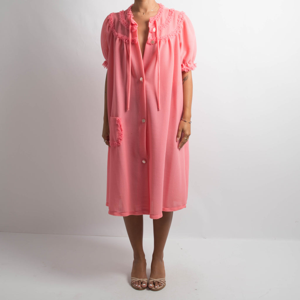 RASPBERRY TEXTURED DRESS