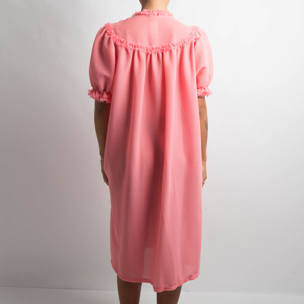 RASPBERRY TEXTURED DRESS