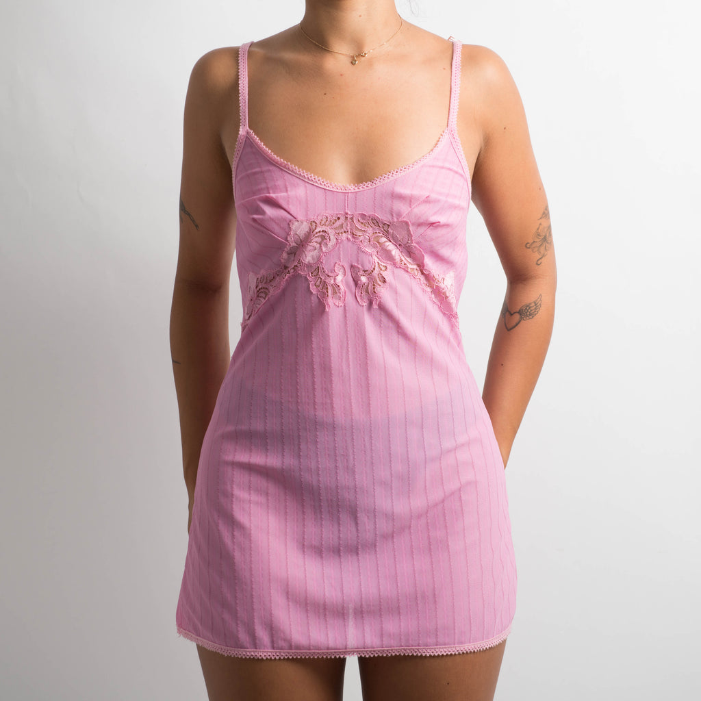 PINK NYLON CHEMISE