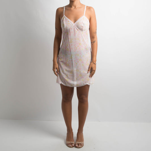 SHEER FLORAL CHEMISE
