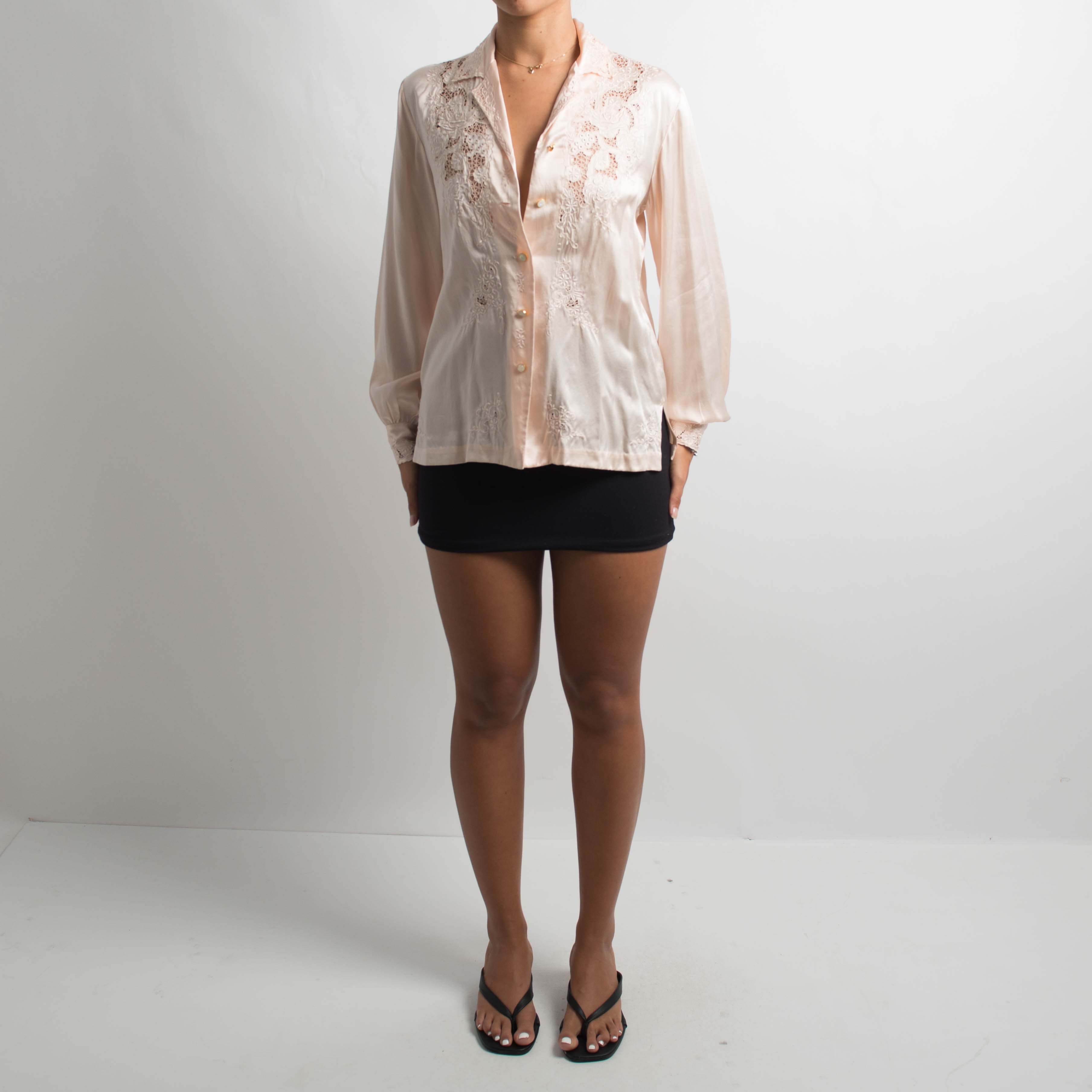 SILK EMBROIDERED BLOUSE