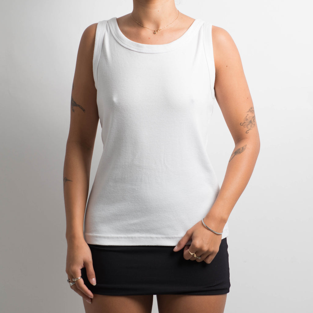 WHITE TANK TOP
