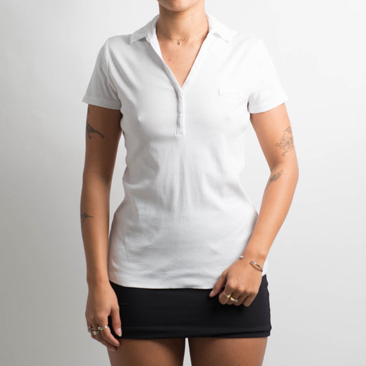WHITE POLO SHIRT