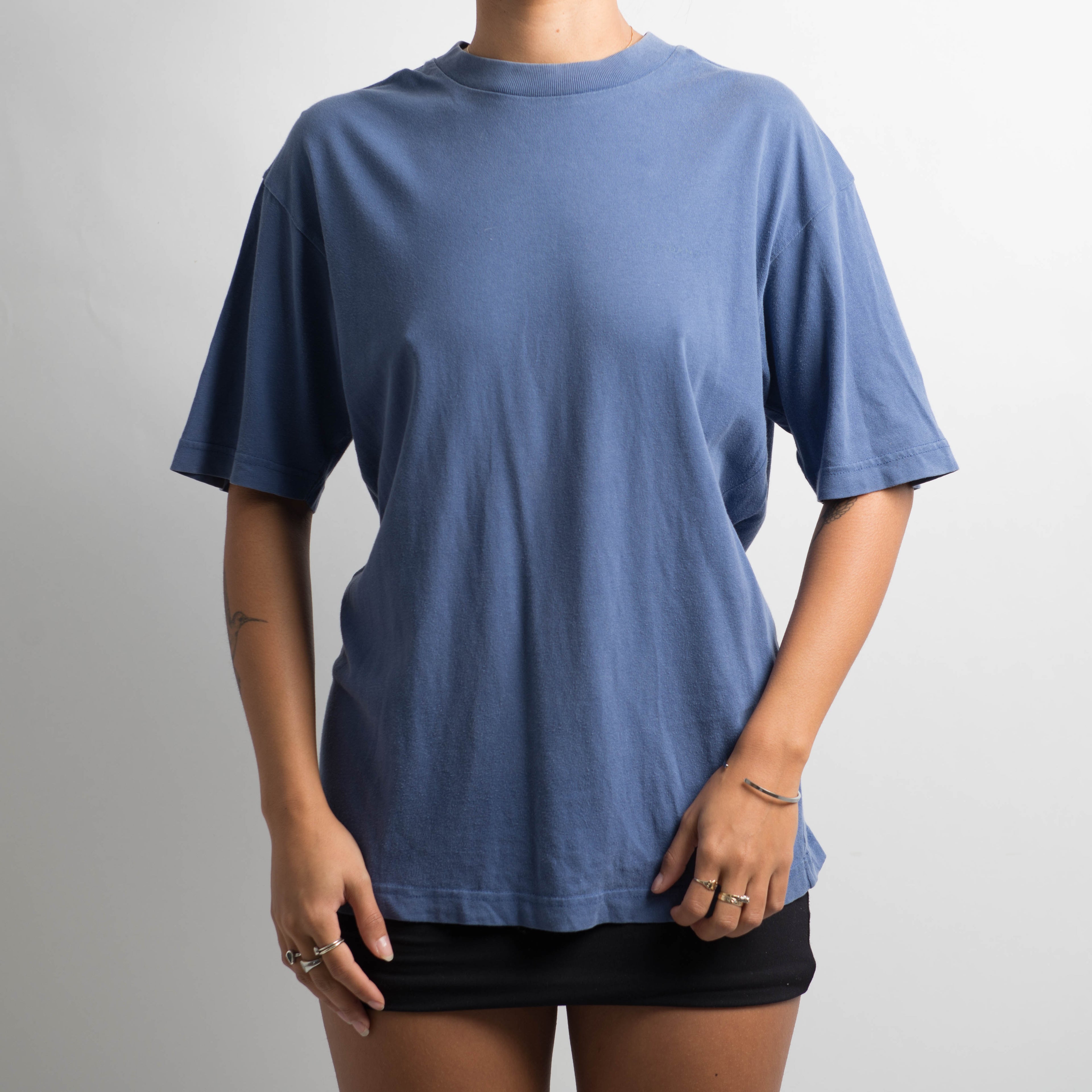 BLUE FADED WASH TSHIRT