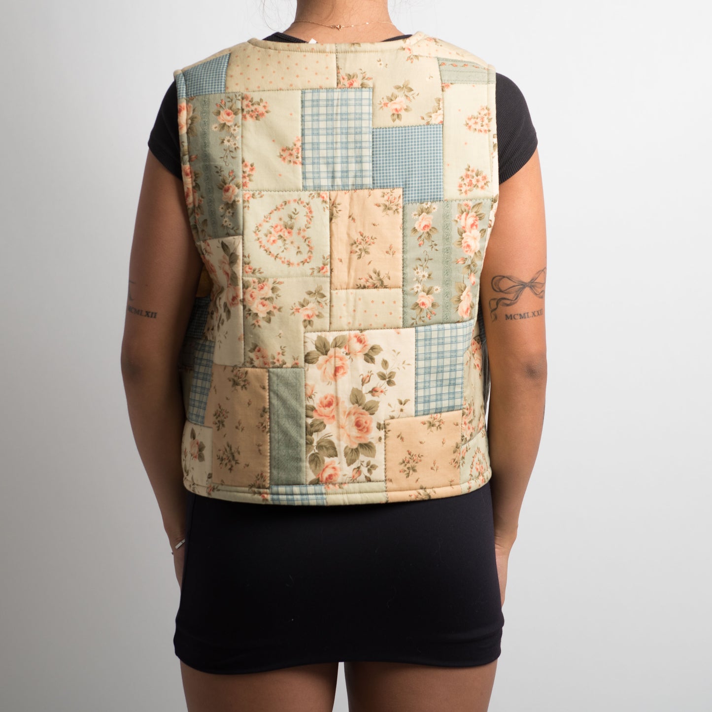 QUILTED PATCHWORK VEST