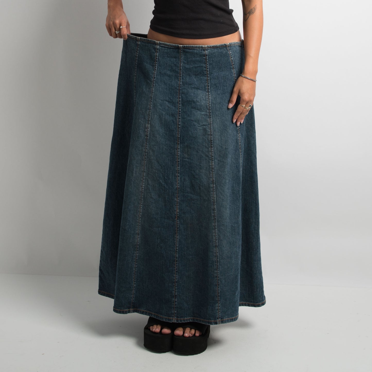 DENIM MAXI SKIRT