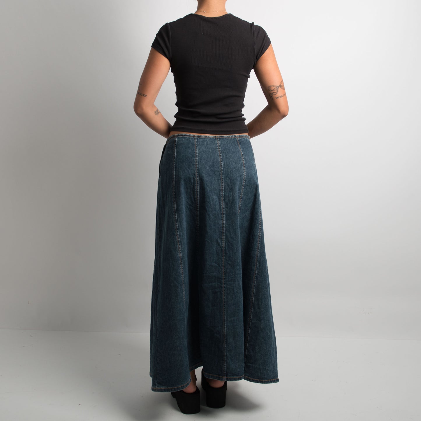 DENIM MAXI SKIRT