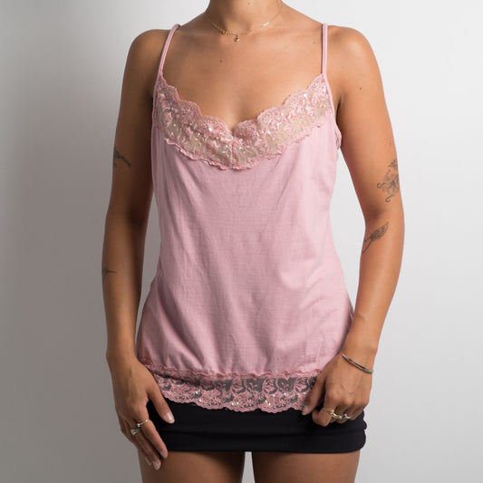 PINK LACE CAMISOLE