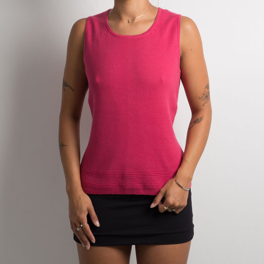 RASPBERRY PINK KNIT TOP