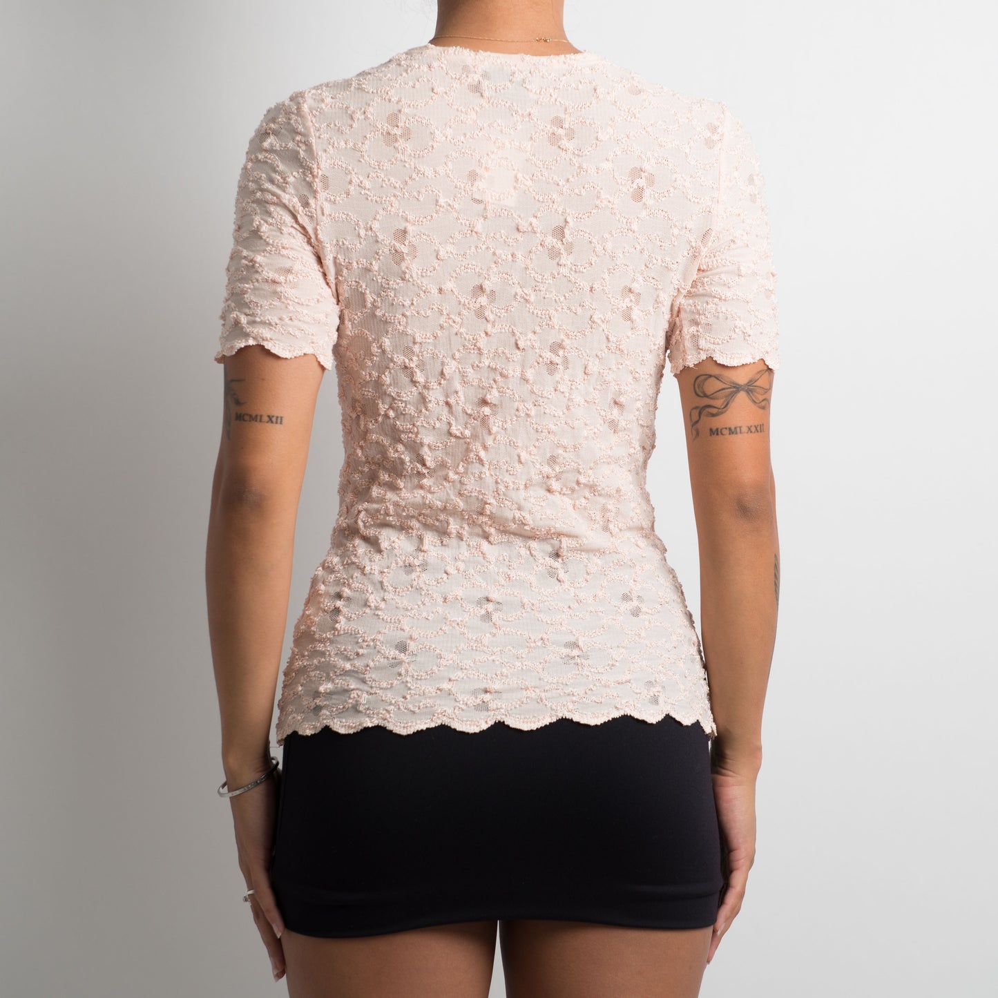 BABY PINK LACE TOP