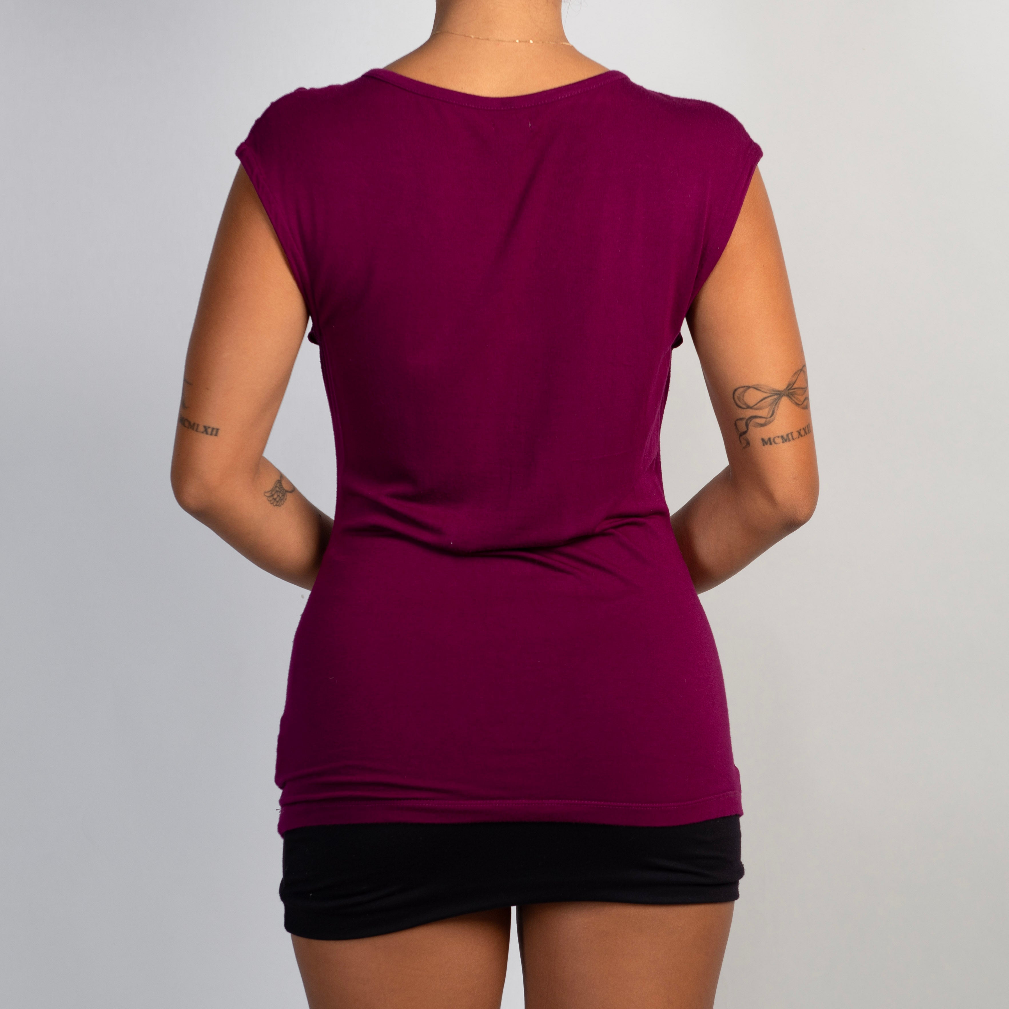 PLUM STRETCH TOP