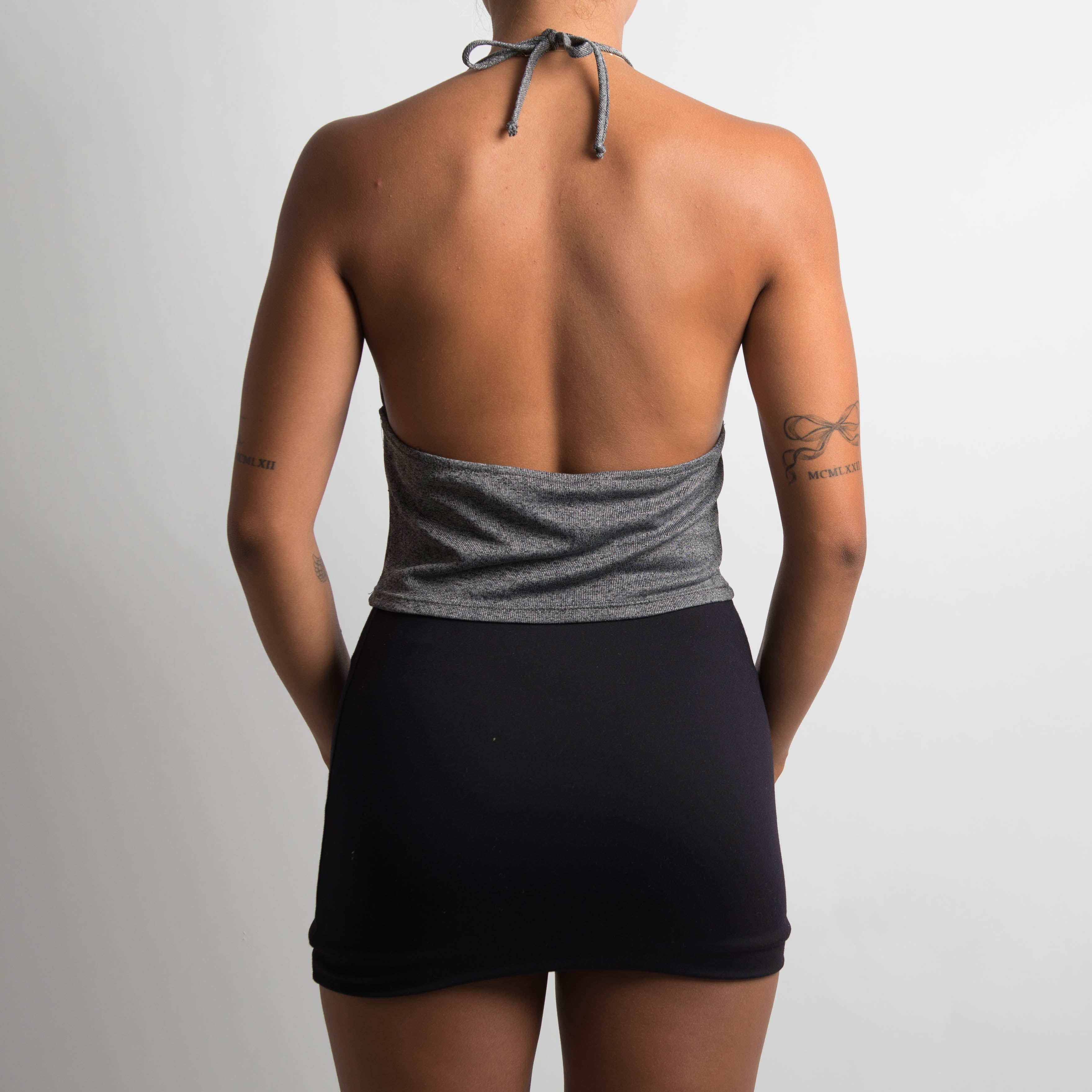 GREY HALTERNECK CAMISOLE
