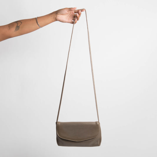 FAUX LEATHER CROSSBODY BAG