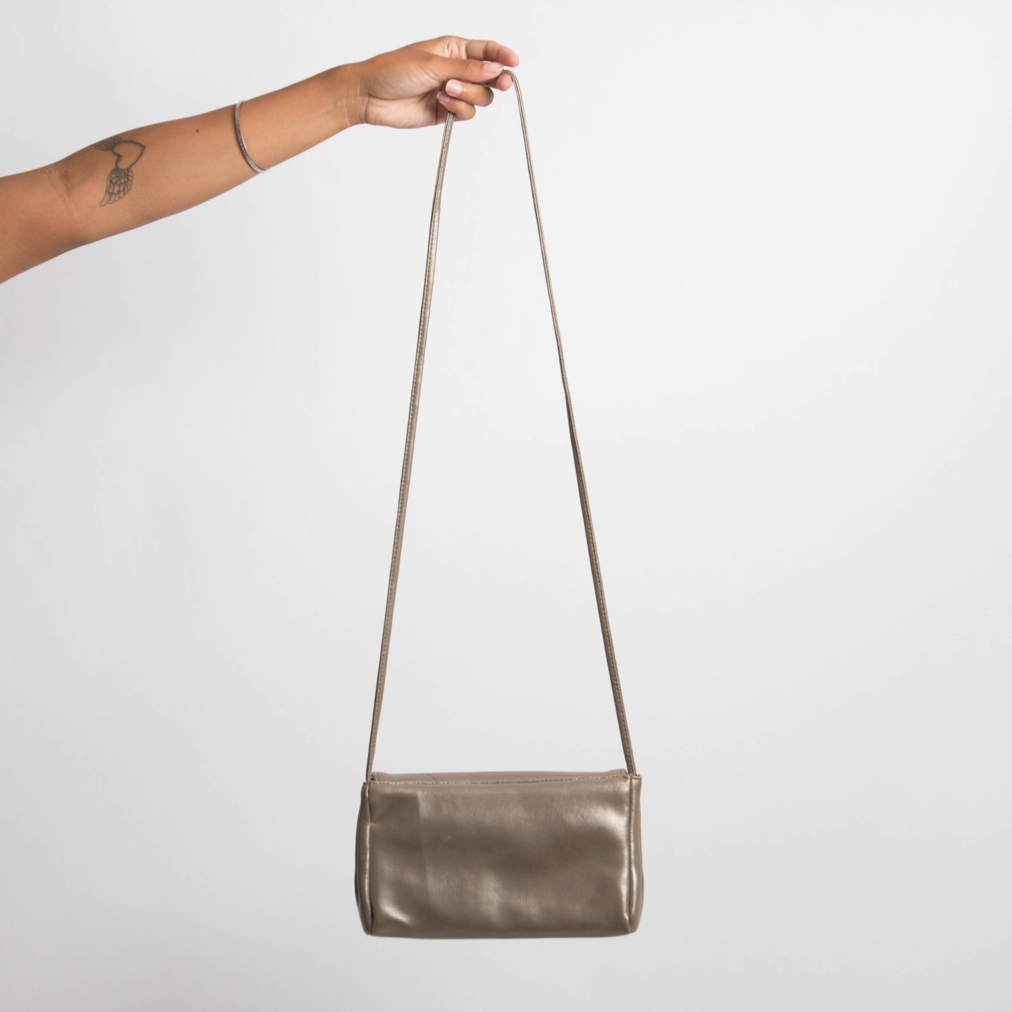 FAUX LEATHER CROSSBODY BAG