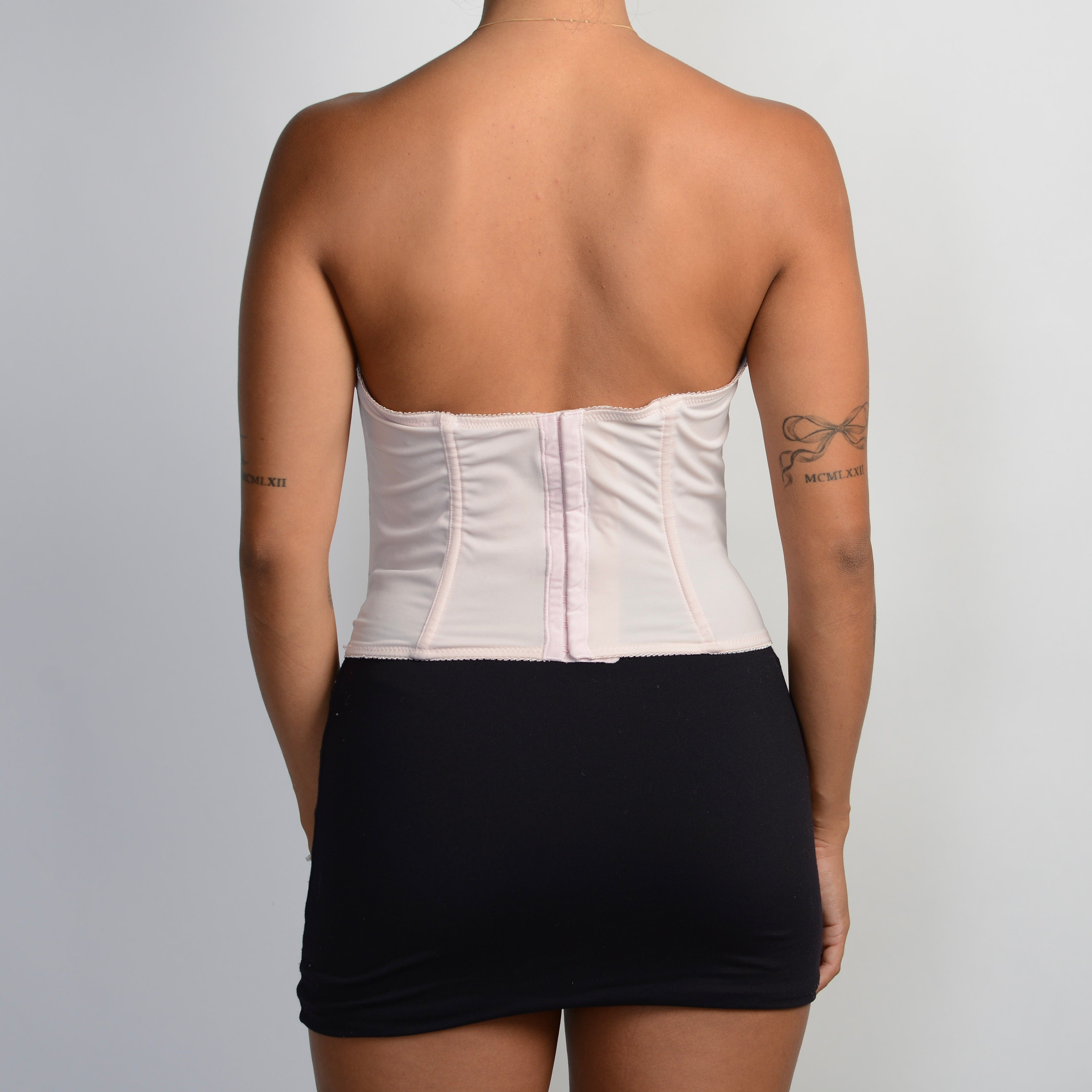 EMBROIDERED MESH CORSET