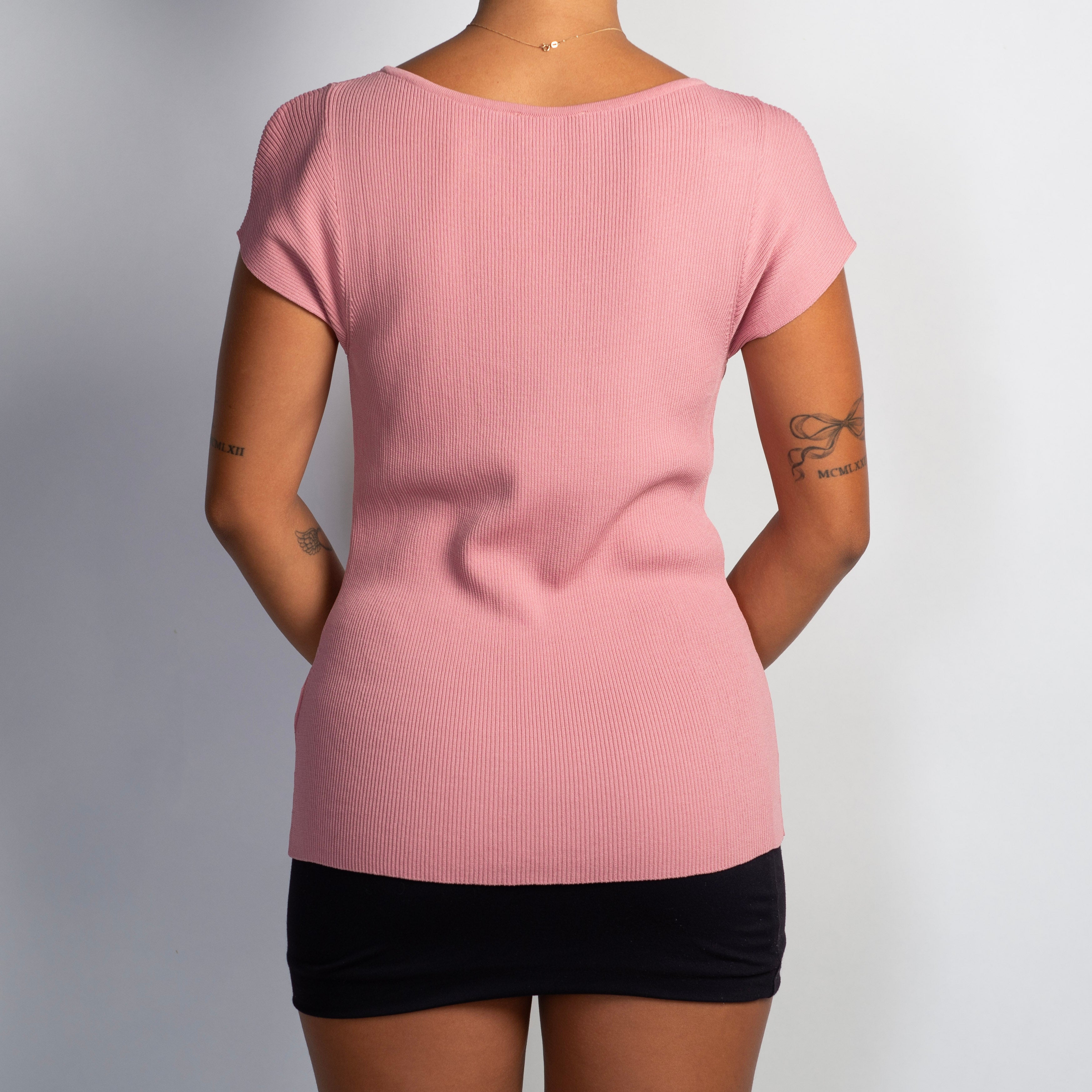 PINK RIB TOP