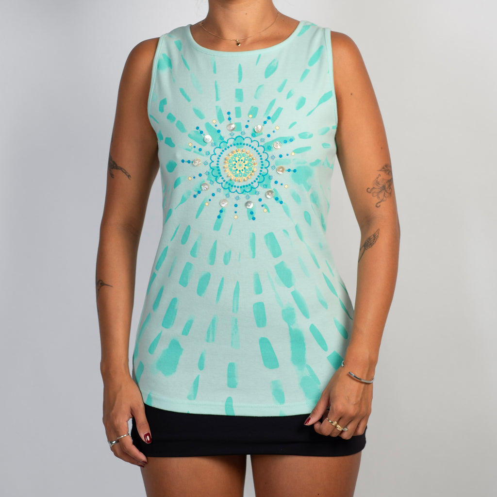 PATTERN SLEEVELESS TOP