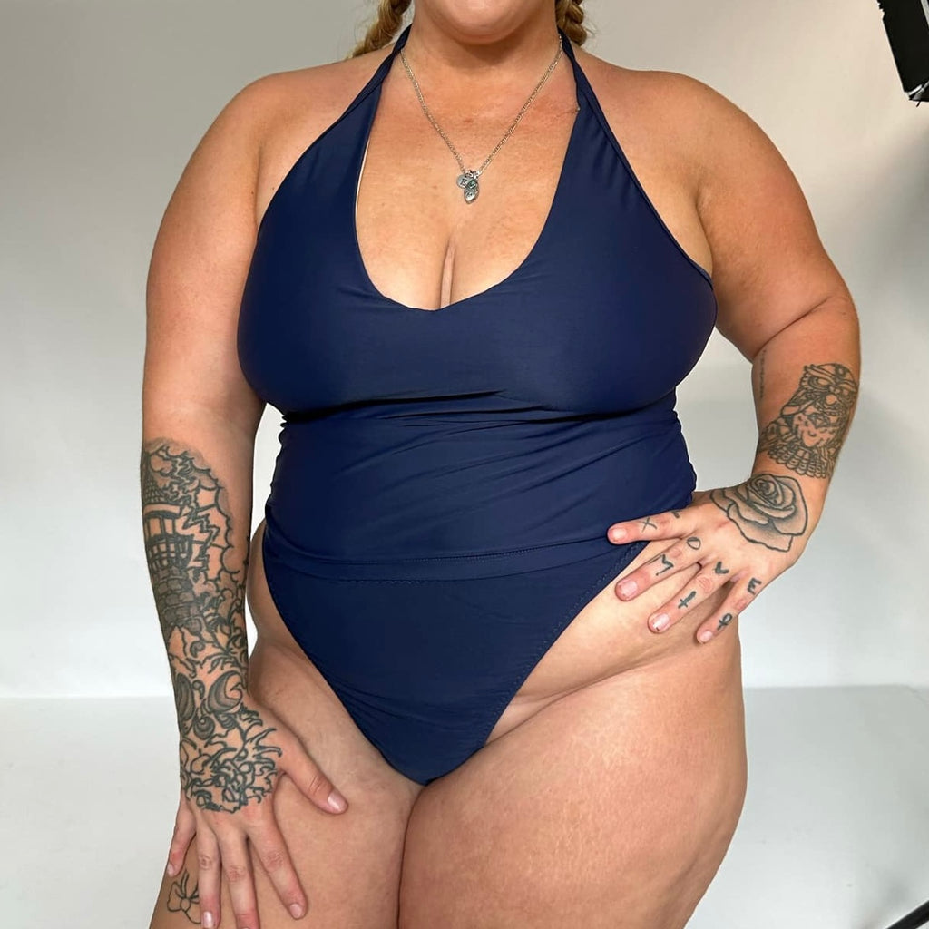 NAVY THONG BIKINI BOTTOM