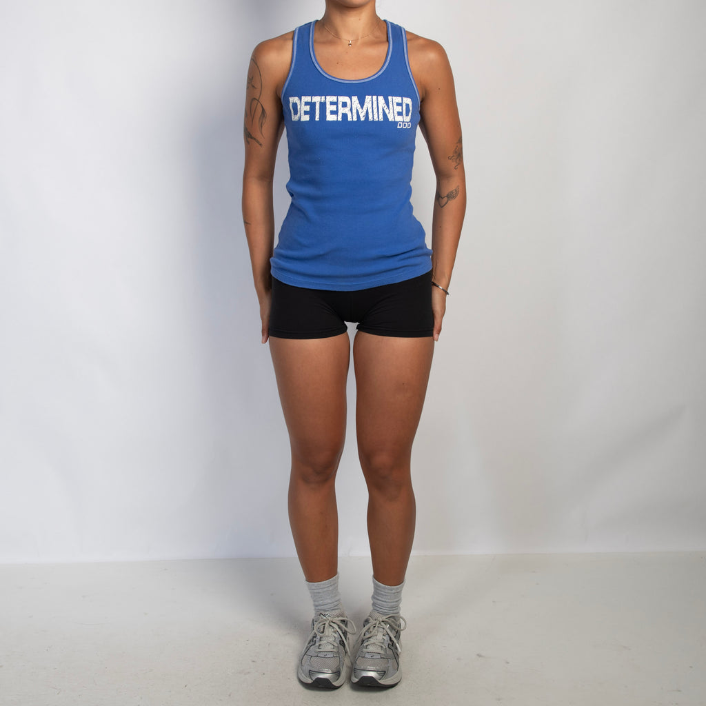 BLUE COTTON TANK TOP