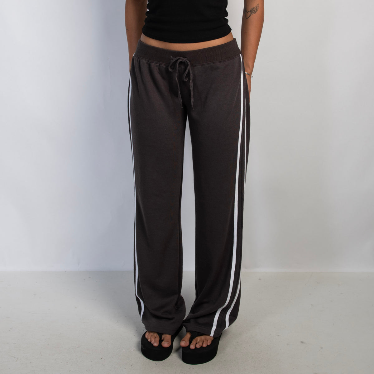 CHARCOAL FLARE LOUNGE PANTS