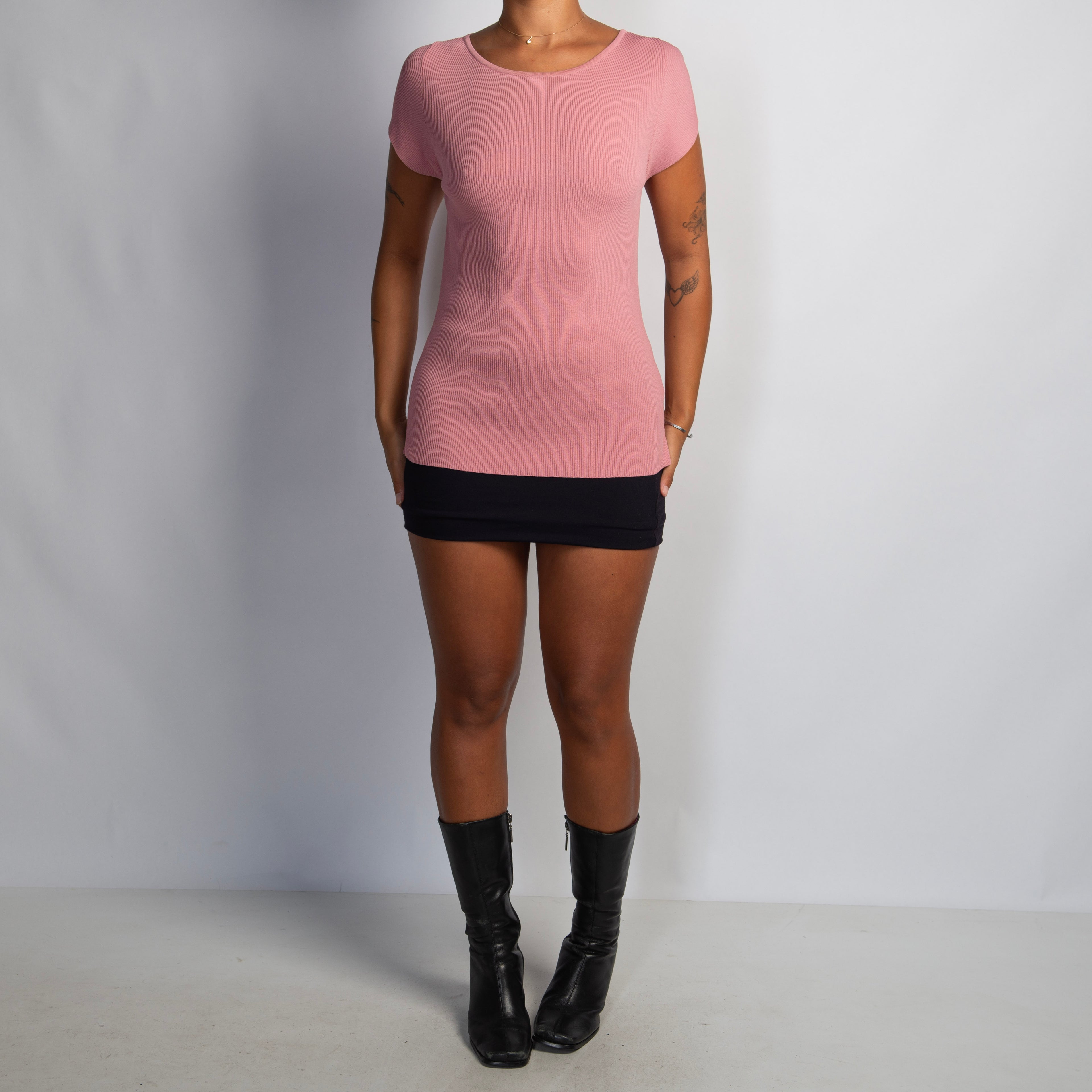 PINK RIB TOP