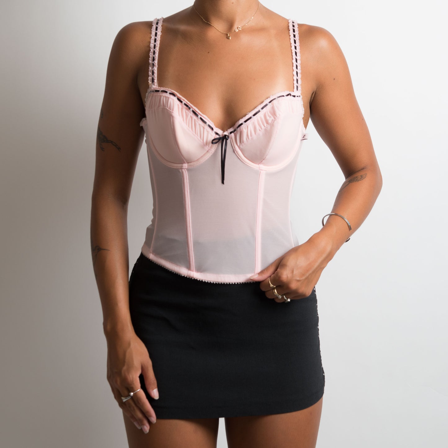 PALE PINK BUSTIER